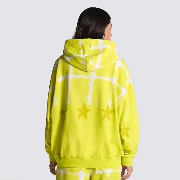 Vans Collina Strada Women Sweathsirt Hoodie Yellow Tye Die Neon 112025 - Picture 2 of 11